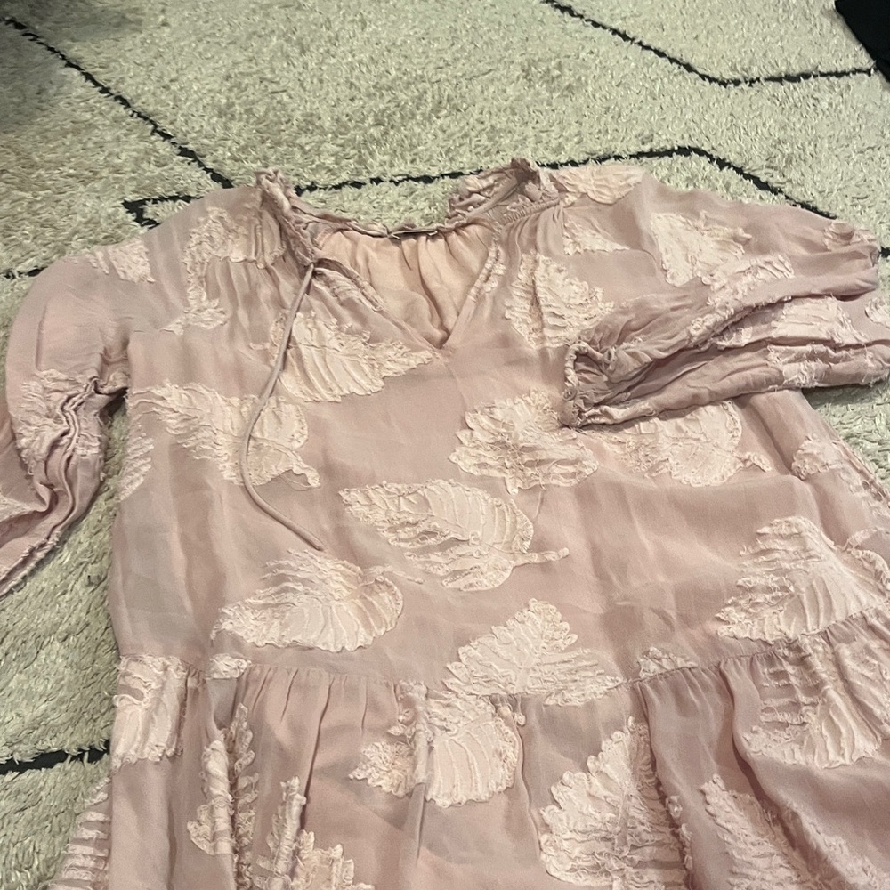 Wilfred Blush Pink Ruffled Dress s - Picture 3 of 6